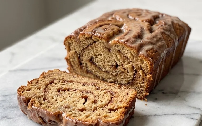 Cinnamon Roll Banana Bread