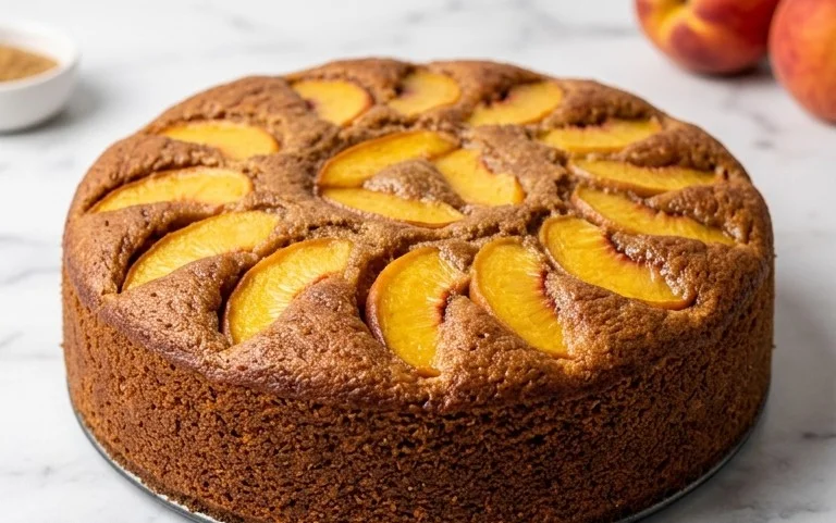 Brown Sugar Peach Cake