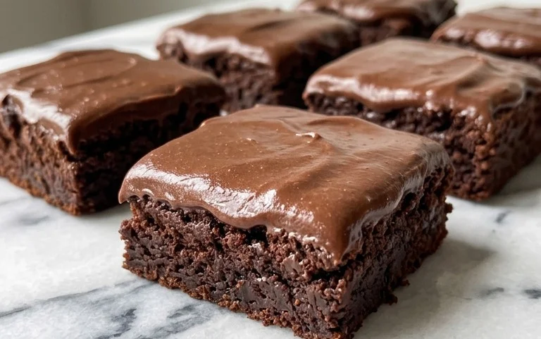 Zucchini Brownies with 1 minute Frosting!