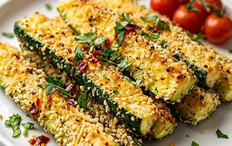 Parmesan Crusted Zucchini Sticks