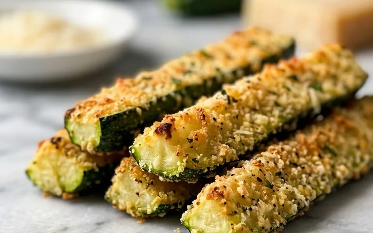 Parmesan Crusted Zucchini Sticks